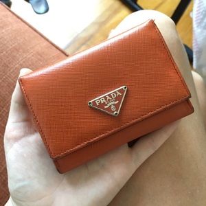 PRADA Small Wallet Orange